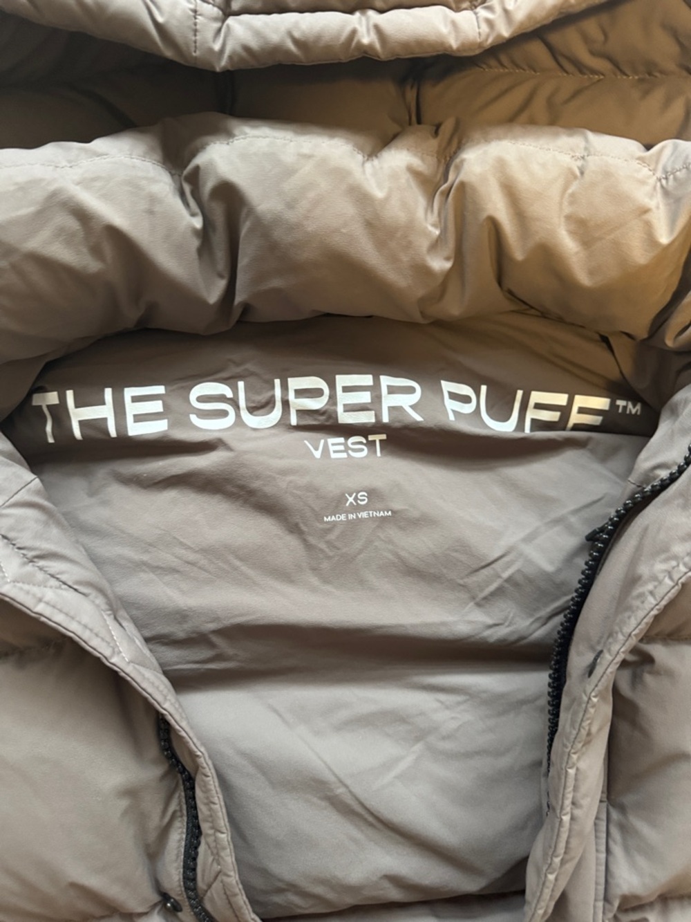 TNA Super Puff Vest in Taupe - Picture 2 of 2